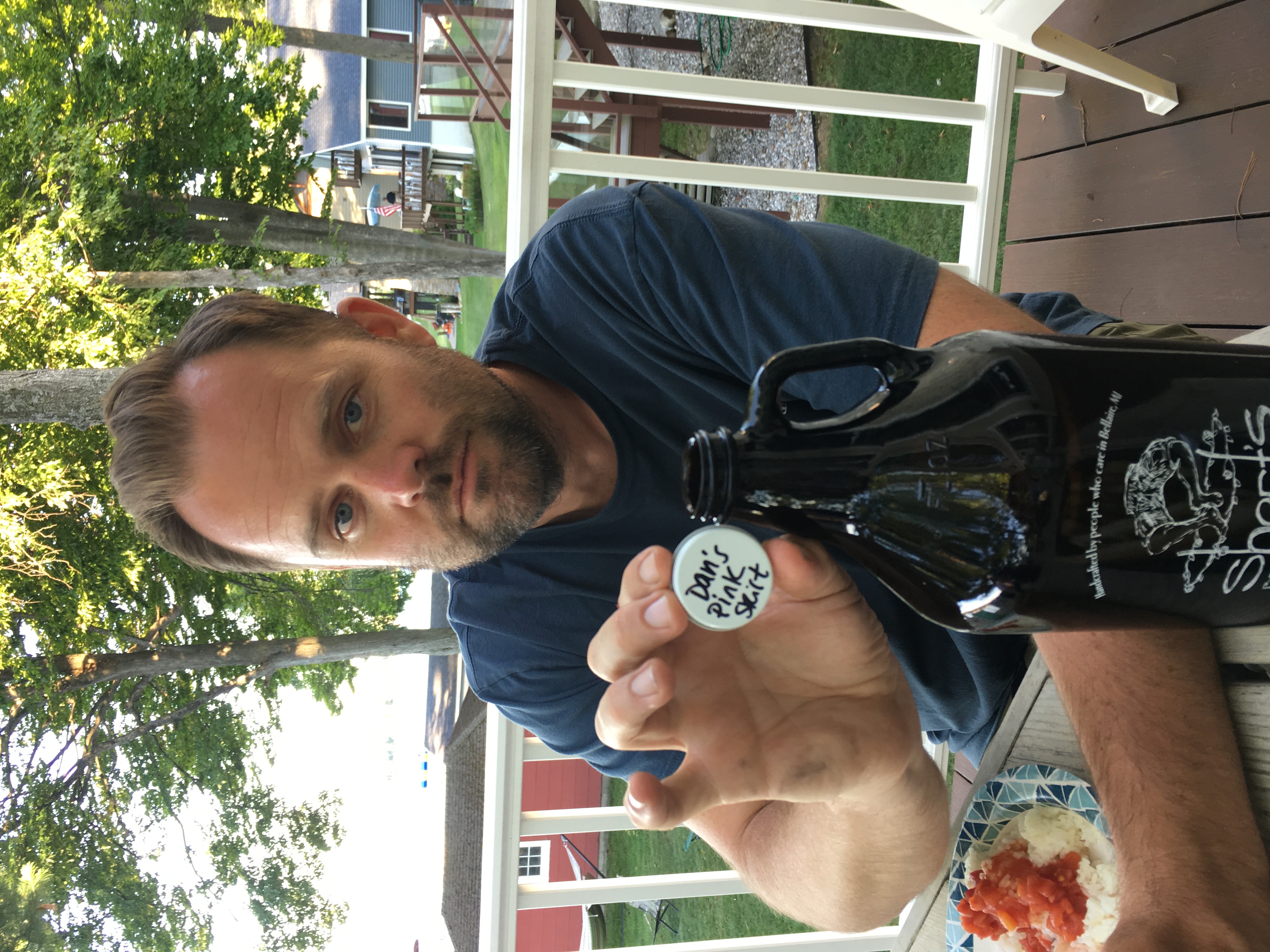 Growler on the porch, 2018