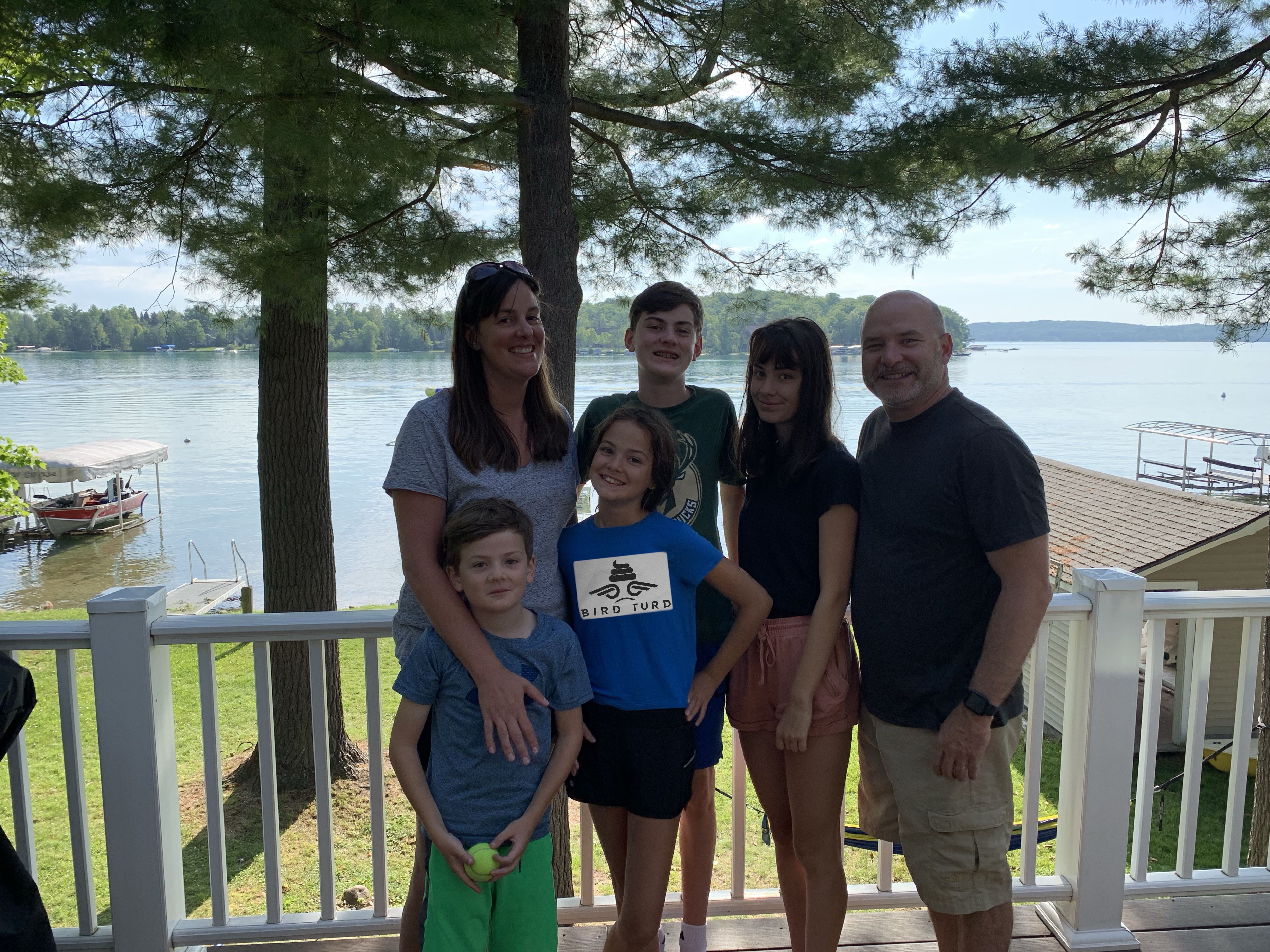 Family on the porch, 2019