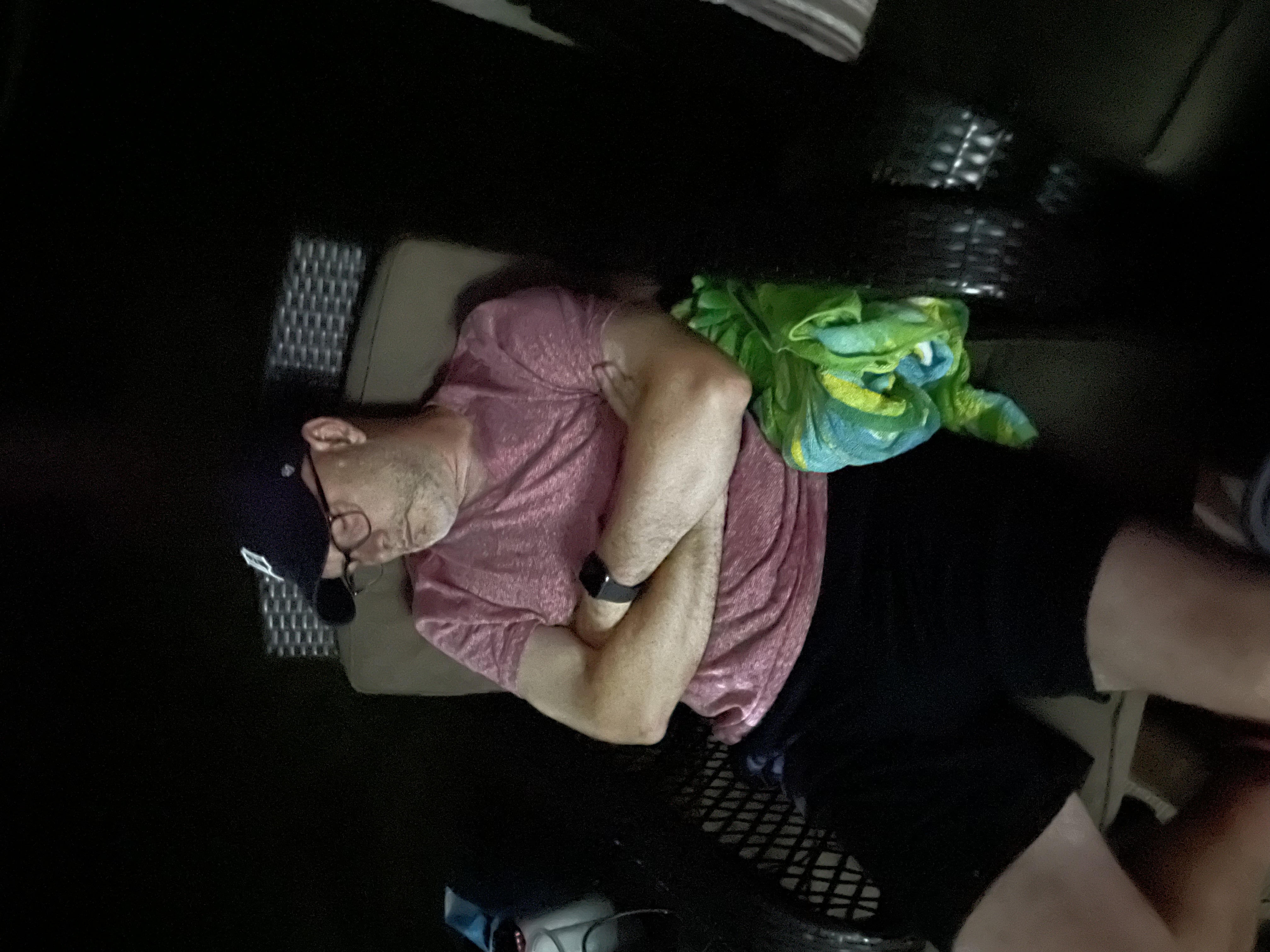 Napping at the screening, 2021