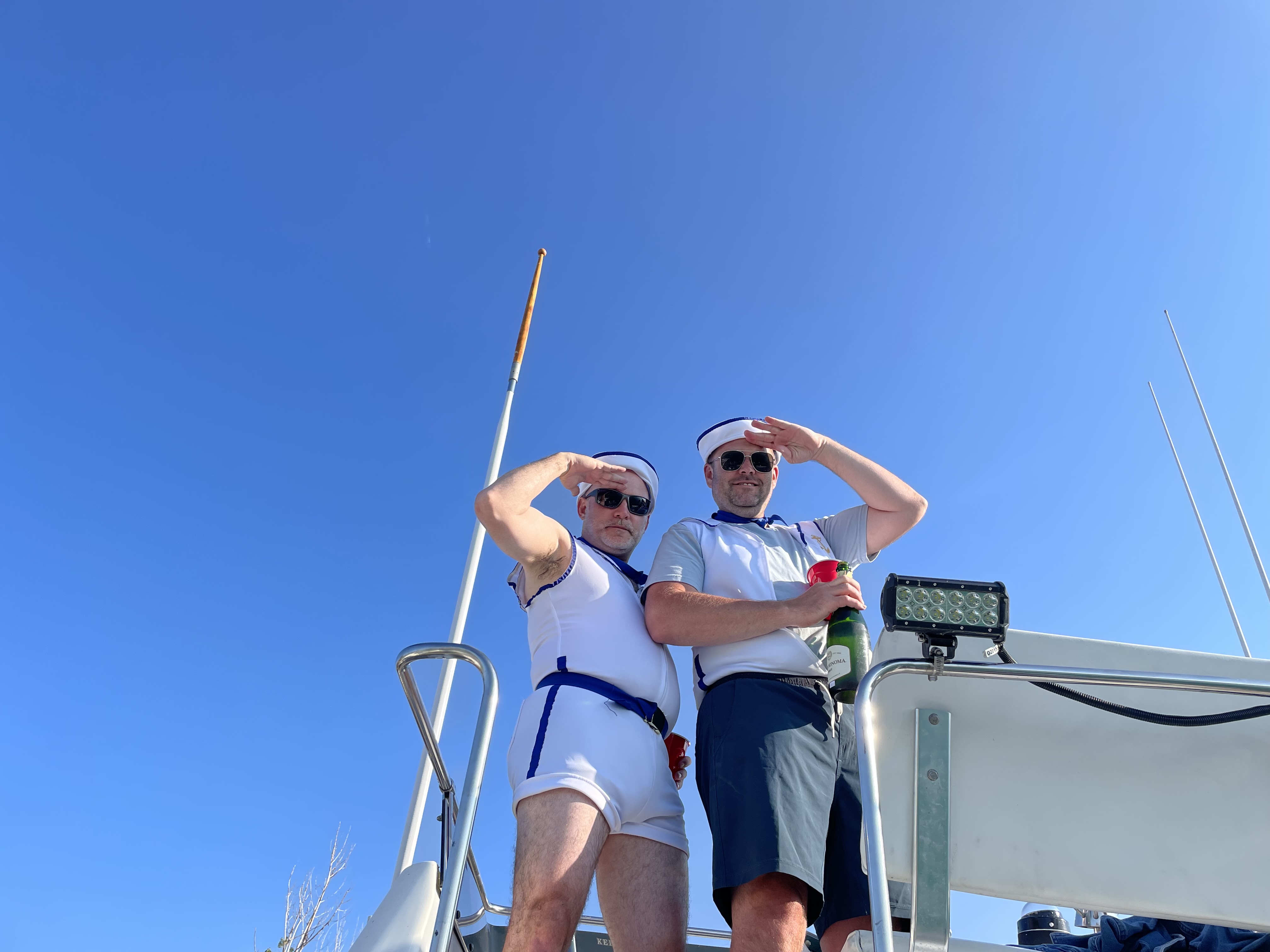 Saluting from the boat, 2023